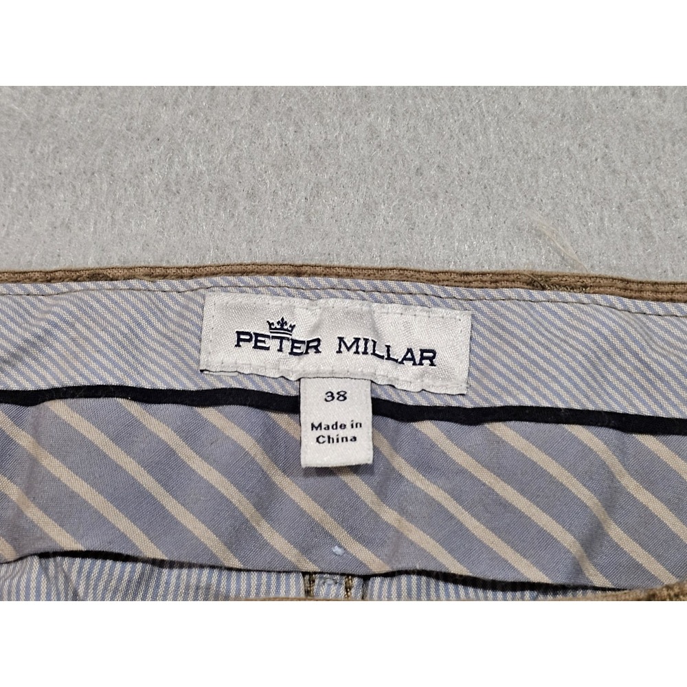 Peter Millar Corduroy Pants Camel Khaki Tan Dress Golf Chino Mens Sz 38 X 31 - Picture 10 of 14